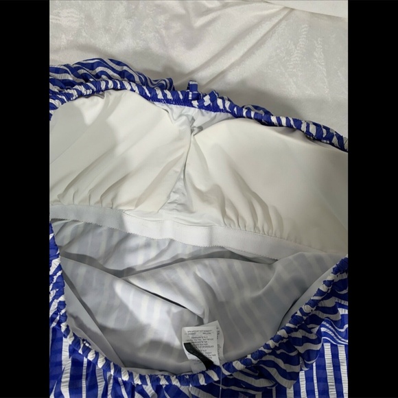 NEW J.CREW Puckered Stripe‎ One Piece Swimsuit 16 - Picture 10 of 12